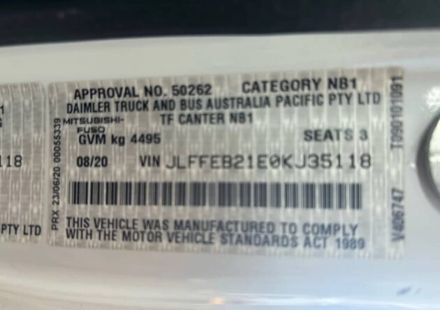 **Wrecking** 2020 Mitsubishi Fuso Canter 515 - Image 2
