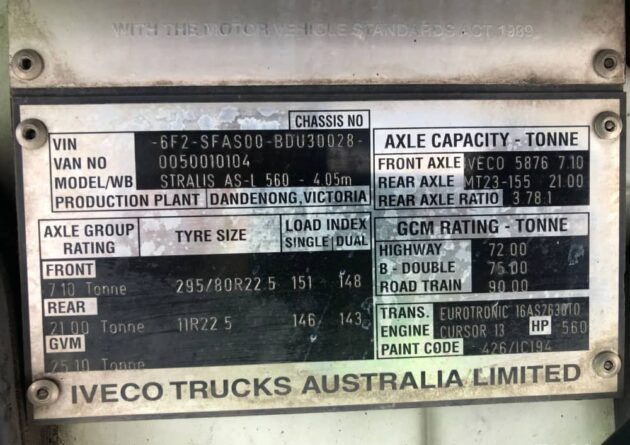 **Wrecking** 2011 Iveco Stralis 560 - Image 18