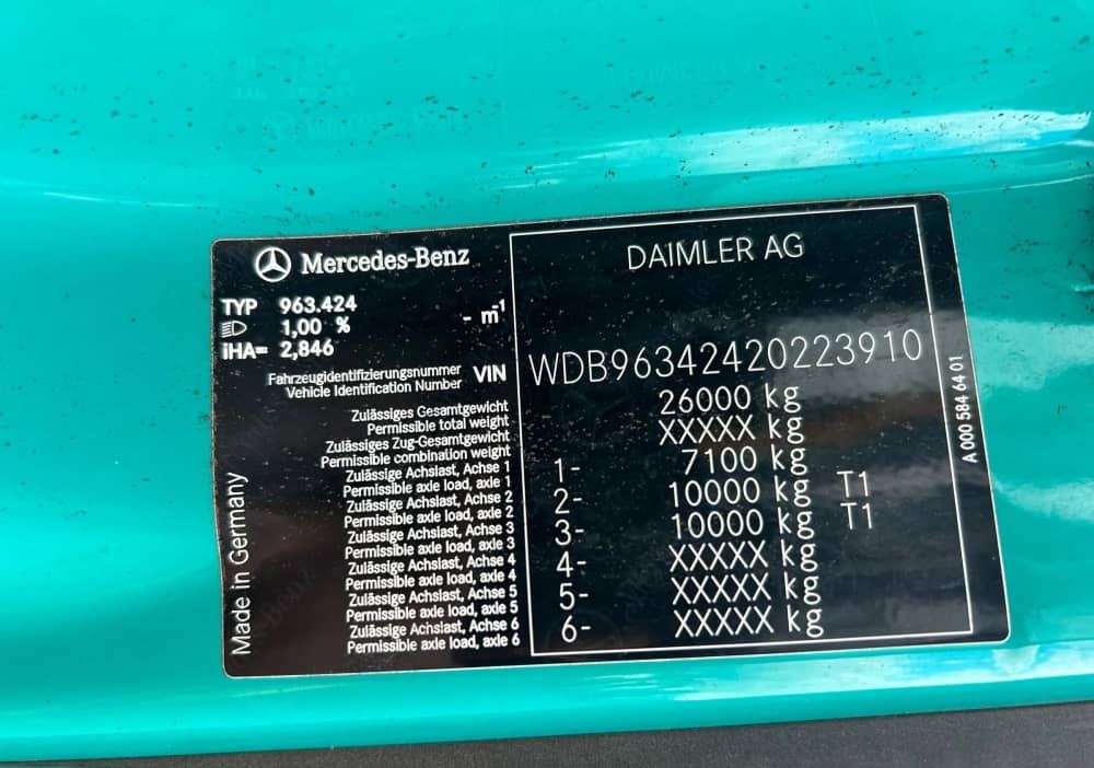 **Wrecking** 2018 Mercedes Benz Actros 2643 - Image 6