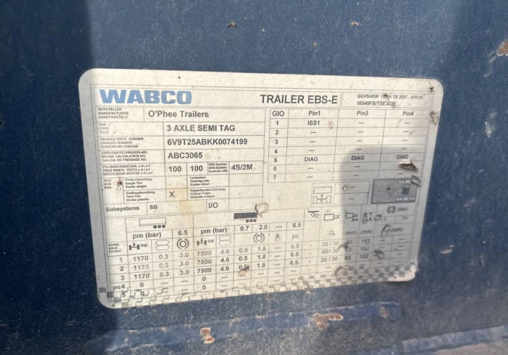 2019 OPhee Tri Axle Semi - Image 20